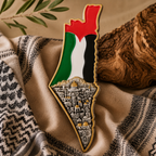 handcrafted Palestine Map Wall Art, Palestinian Home Decor, Resin Art, Keffiyeh Decor, Gift for Palestinians