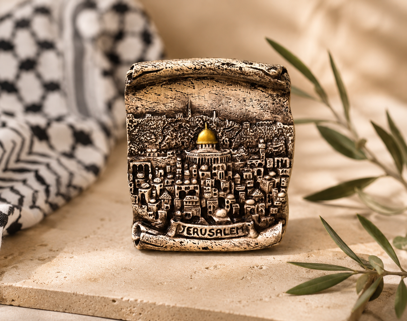 Jerusalem Ceramic Plaque — Old City Wall Art