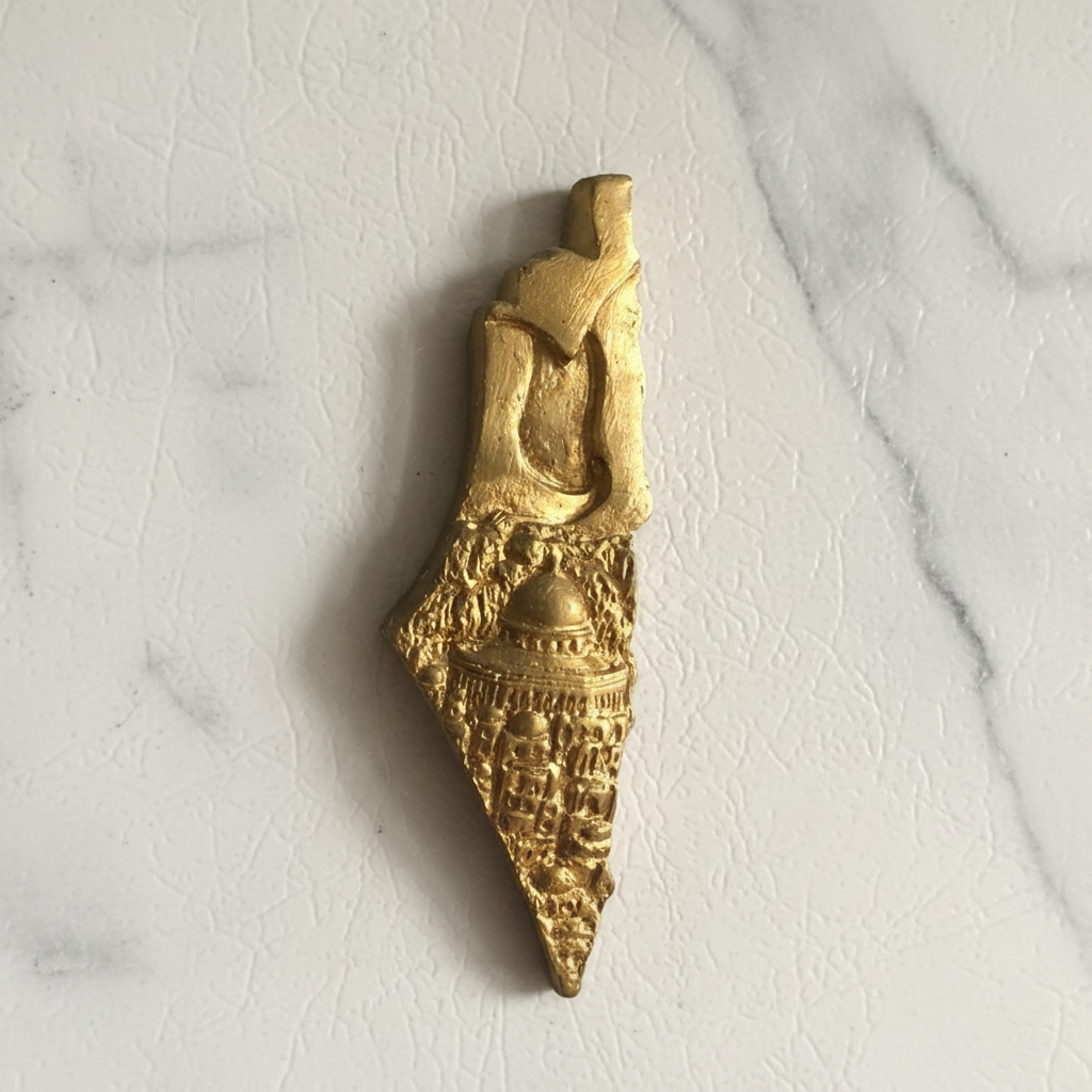 Gold Flat Lay White Marble