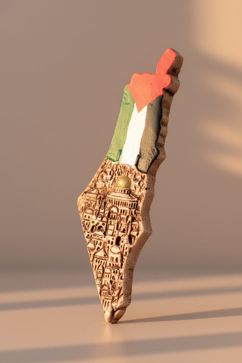 Palestinian Map - Blush Pink