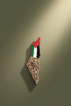 Palestinian Map - Dramatic Low Angle
