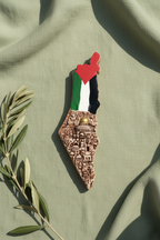 Palestinian Map Sculpture - Flat Lay