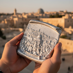 Silver - Hands with Jerusalem Background