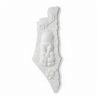 White Palestine Map - Clean Studio